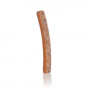 Barrette tige boule orange