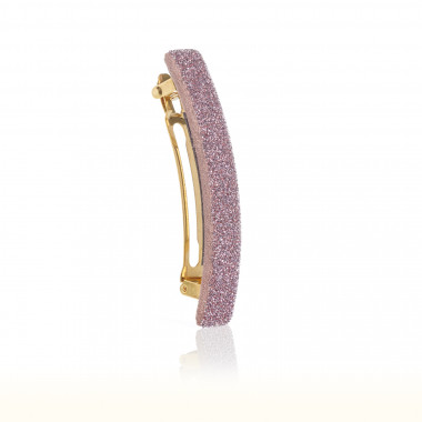 Barrette luxe cristaux rose
