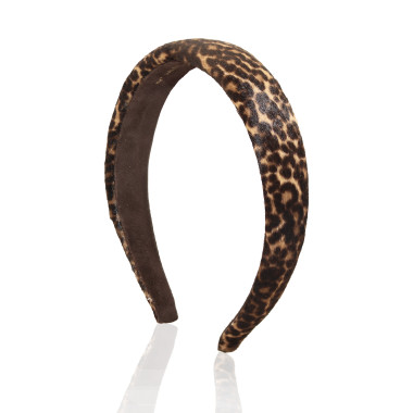 Domed leopard hairband VALERIA