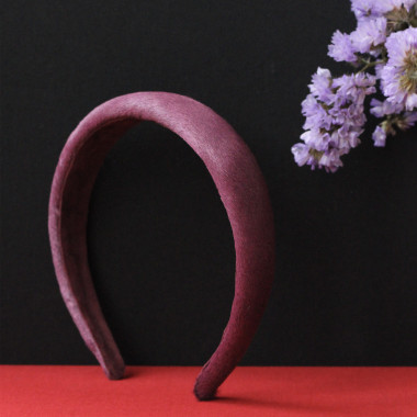 Leather hairband VIOLETTA